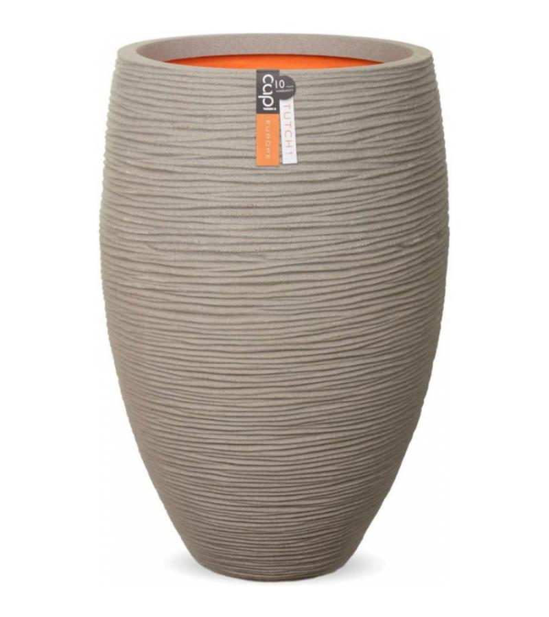 Capi Nature Rib NL vase luxe 39x60cm bloempot grijs