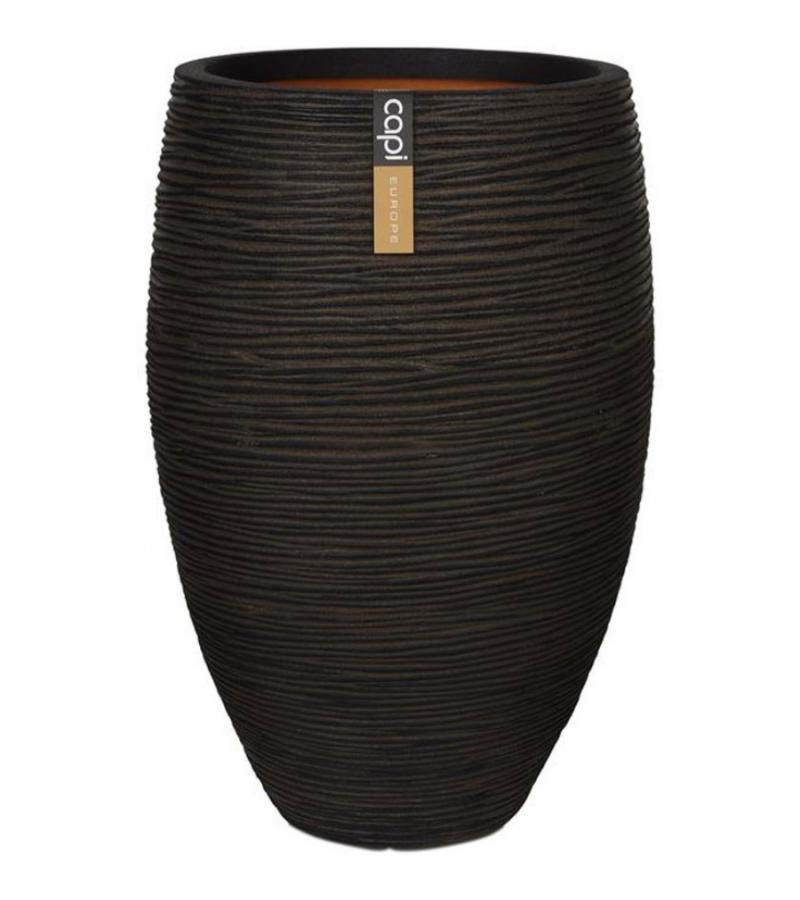 Capi Nature Rib NL vase luxe 45x72cm bloempot bruin