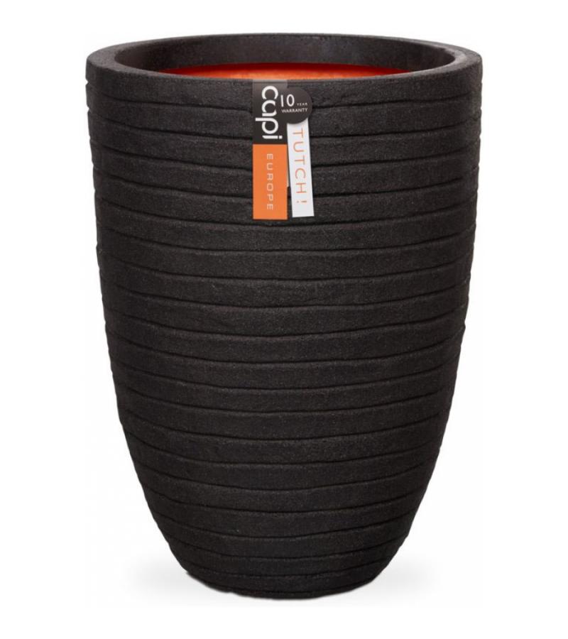 Capi Nature Row NL vase laag 44x56cm bloempot zwart