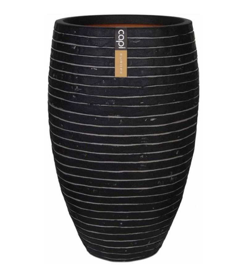 Capi Nature Row NL vase luxe 39x60cm bloempot antraciet