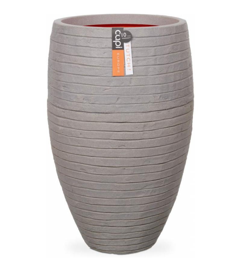Capi Nature Row NL vase luxe 39x60cm bloempot grijs