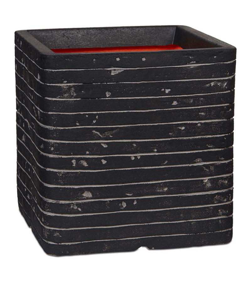 Capi Nature Row NL 30x30x30cm vierkante plantenbak antraciet