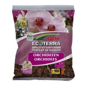 Afbeelding Dcm Potgrond Ecoterra Orchideeën - Potgrond Turf - 2.5 l Bio door Tuinexpress.nl