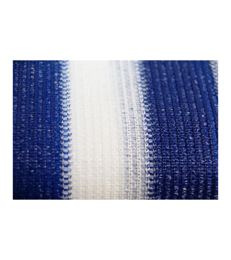 Balkondoek blauw en wit 0.9 x 5 meter