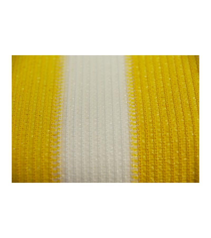 Balkondoek geel en wit 0.9 x 5 meter