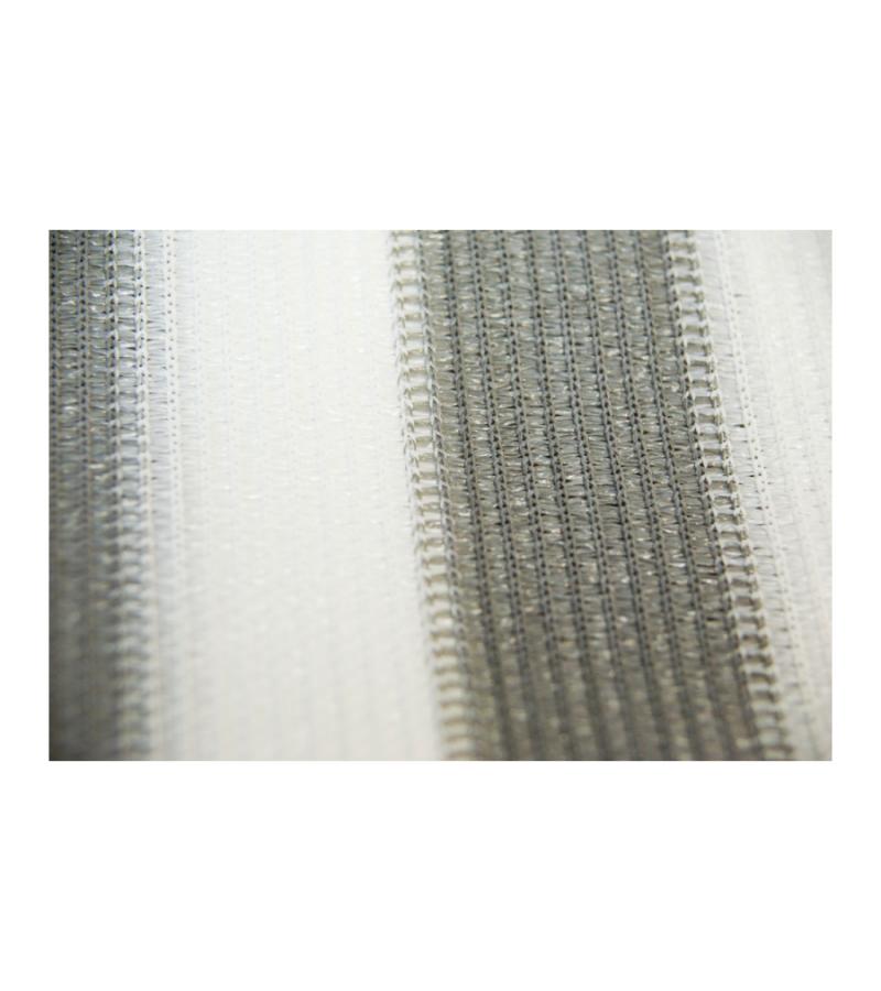 Balkondoek grijs en wit 0.9 x 5 meter