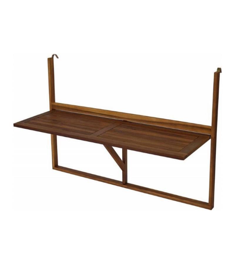 Balkontafel hangend inklapbaar 120 x 44 cm hout