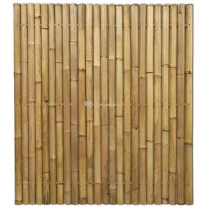Dagaanbieding - Bamboe schutting naturel 180 x 200 cm x 60-80 mm dagelijkse aanbiedingen