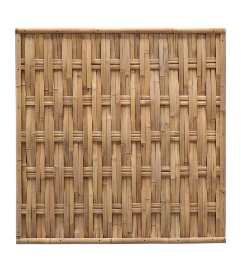 Bamboe schutting naturel gevlochten 180 x 180 cm – verticaal