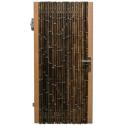 Bamboe schutting poortdeur zwart 100 x 200 cm x 18-28 mm