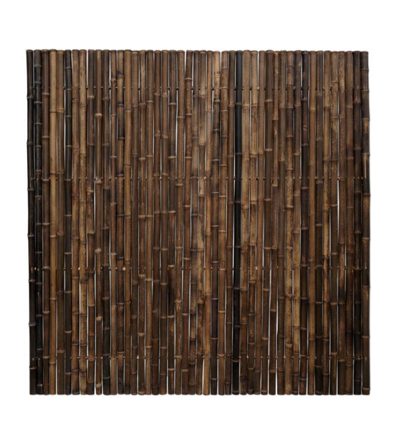 Bamboe schutting zwart 180 x 180 cm x 35-45 mm