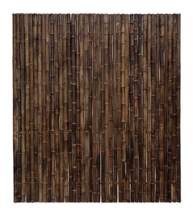 Bamboe schutting zwart 180 x 200 cm x 35-45 mm