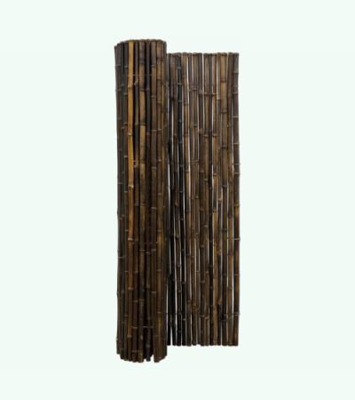 Bamboemat zwart 180 x 180 cm x 25-28 mm