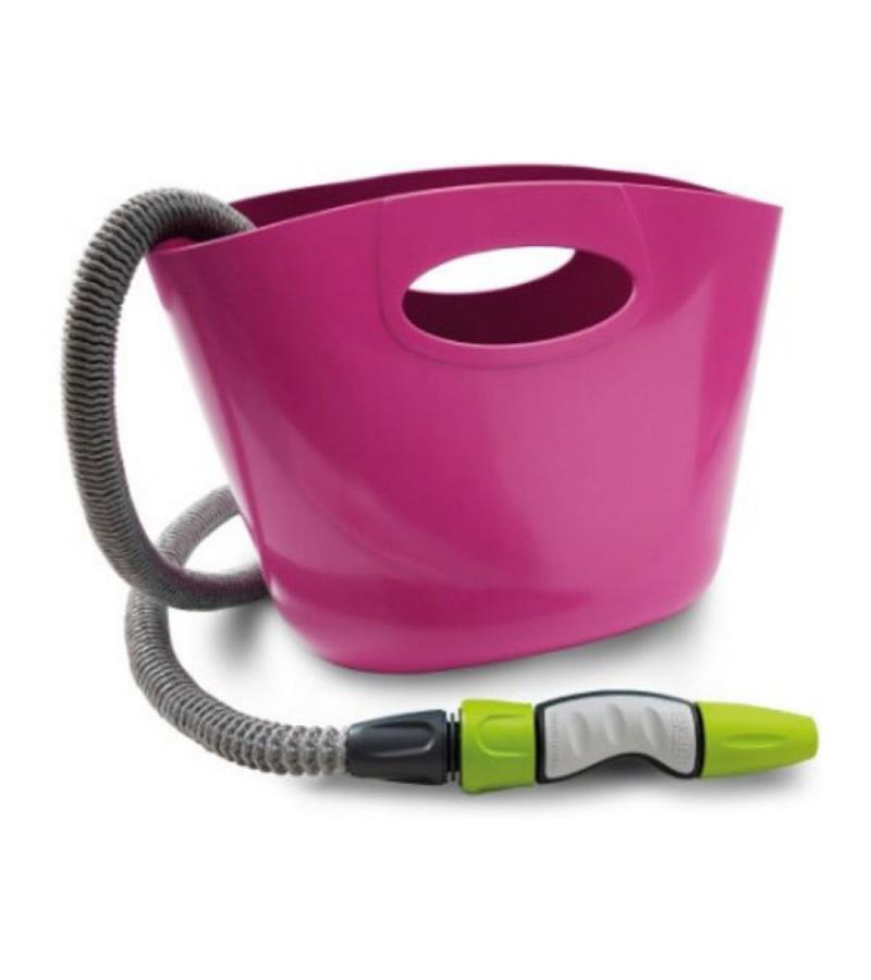 Aqua Pop tuinslang 15 meter met opbergtas fuchsia