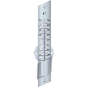 Dagaanbieding - Buitenthermometer aluminium 24 cm dagelijkse koopjes