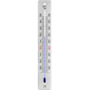 Buitenthermometer geborsteld rvs 28 cm