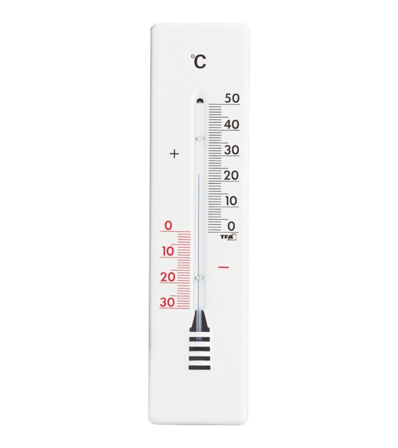 Buitenthermometer metaal wit 22.2 cm