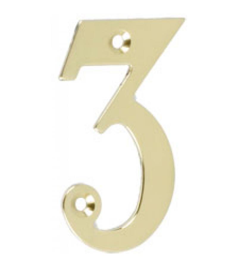 Huisnummers messing klein