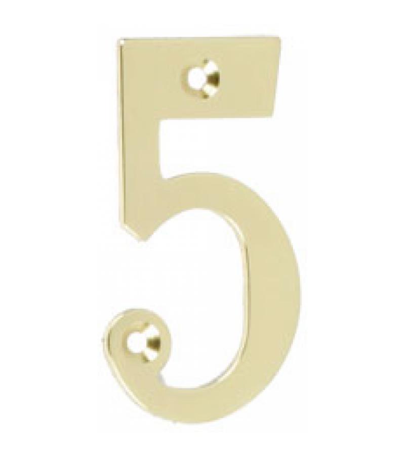 Huisnummers messing klein