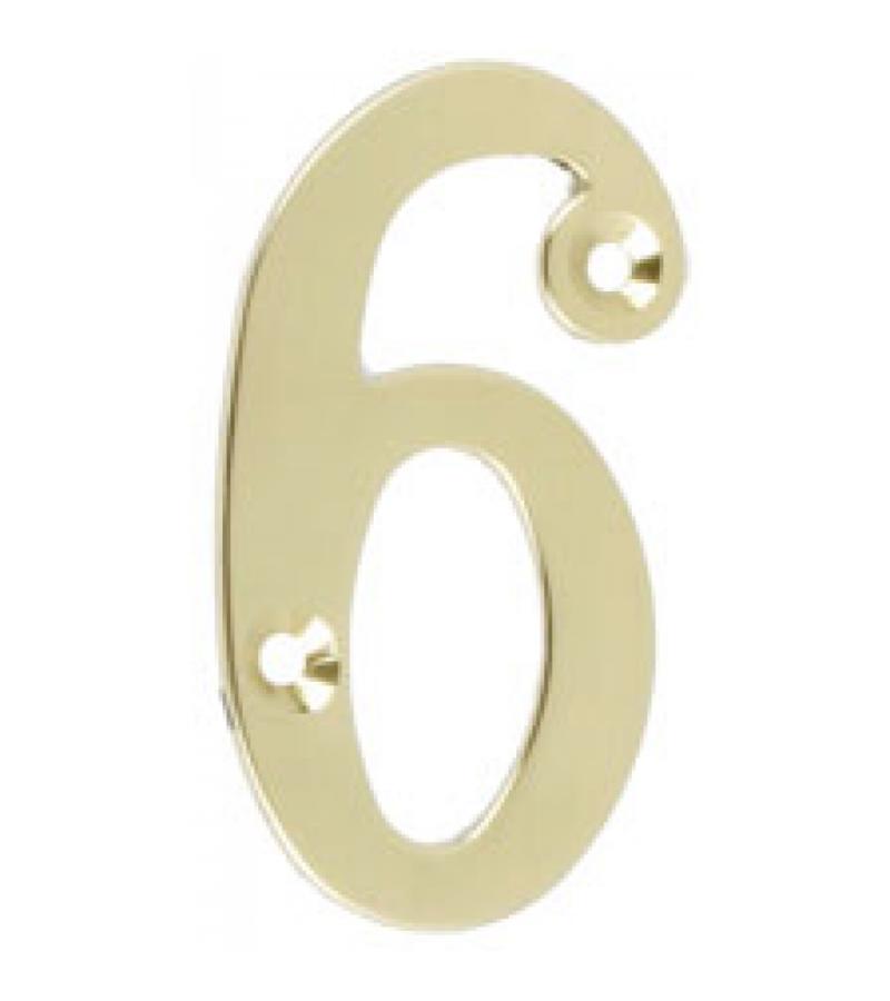 Huisnummers messing klein