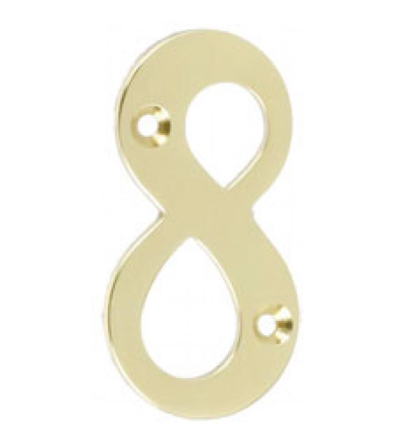 Huisnummers messing klein