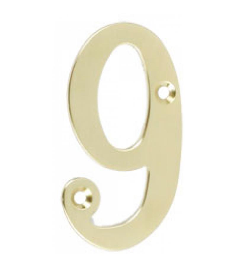 Huisnummers messing klein