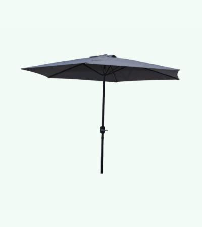 Stokparasol Ibiza grijs 300 cm