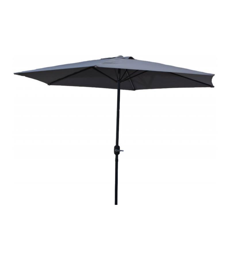 Stokparasol Ibiza grijs 300 cm