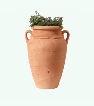 Bloempot E&K Kunststof antraciet 40 cm H 16 cm kopen