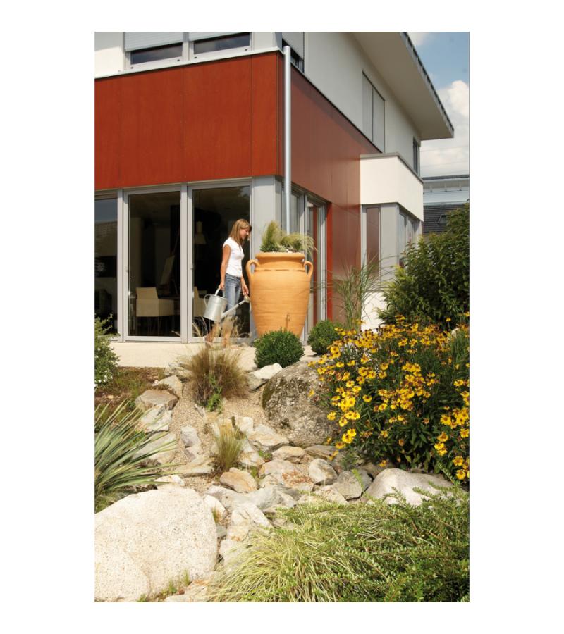 Formplastic Plantenbak bloemenspindel amfore plantenbak Roma diameter 37 cm antraciet, Buiten