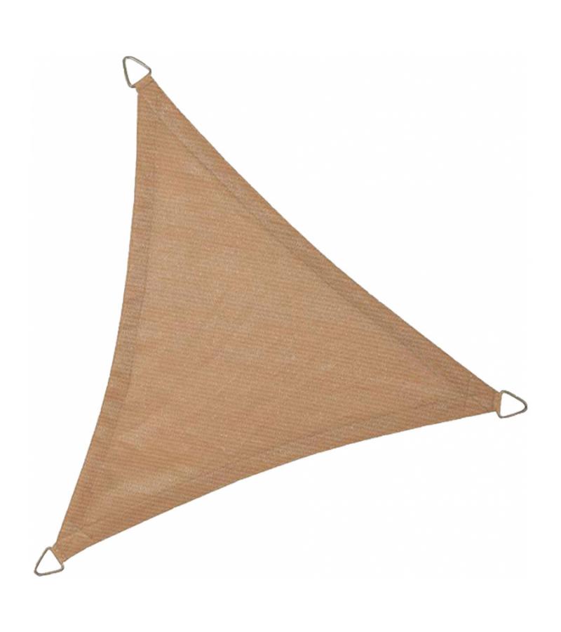 Schaduwdoek driehoek 3.6 meter zand