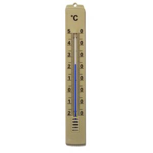 Thermometer kunststof bruin