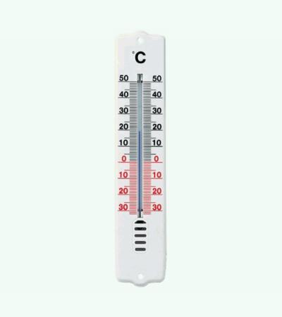 Thermometer kunststof wit