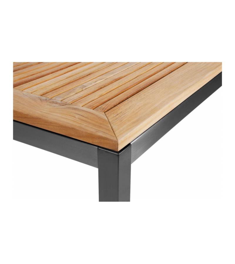 Marmaris tuintafel uitschuifbaar 152/210 met houten tafelblad 