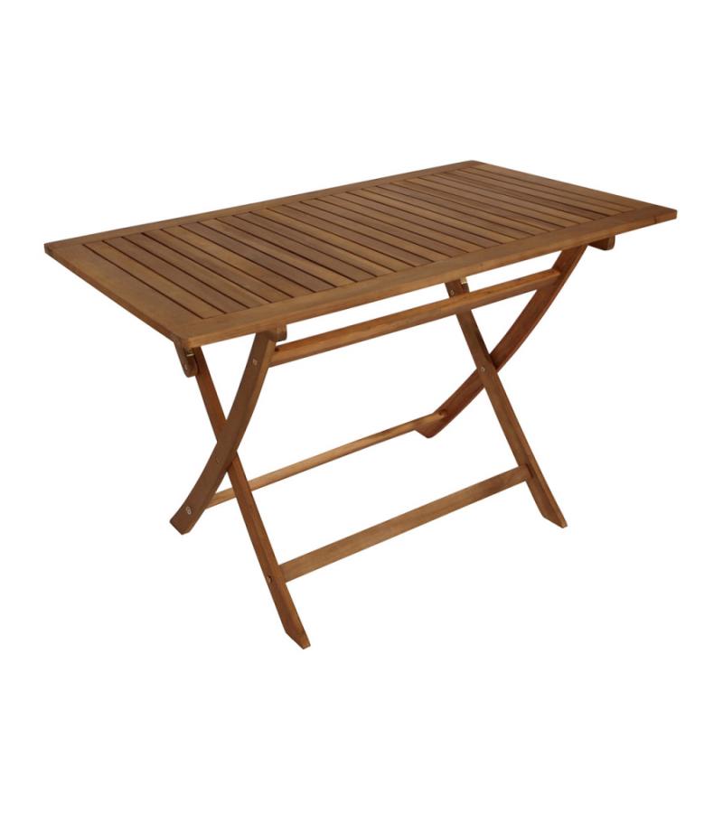 Tobago opklapbare houten tuintafel 120 x 70 cm