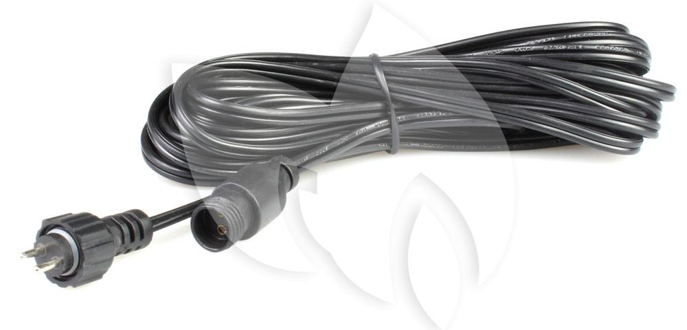 Liwinting Waterdichte DC-verlengkabel 5,5 x 2,1mm Aansluitkabel voor Buitenverlichting voor Zonne-tuinverlichting 2m, Zwart