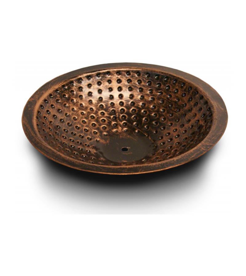 Vogelbad koperkleurig metaal