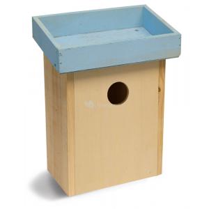 Vogelhuisje voor kleine vogels blauw