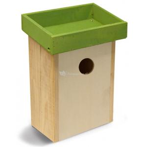 Vogelhuisje voor kleine vogels groen