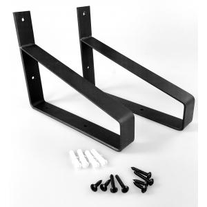 Dagaanbieding - Industriele plankdrager 20 cm mat zwart set van 2 stuks dagelijkse aanbiedingen