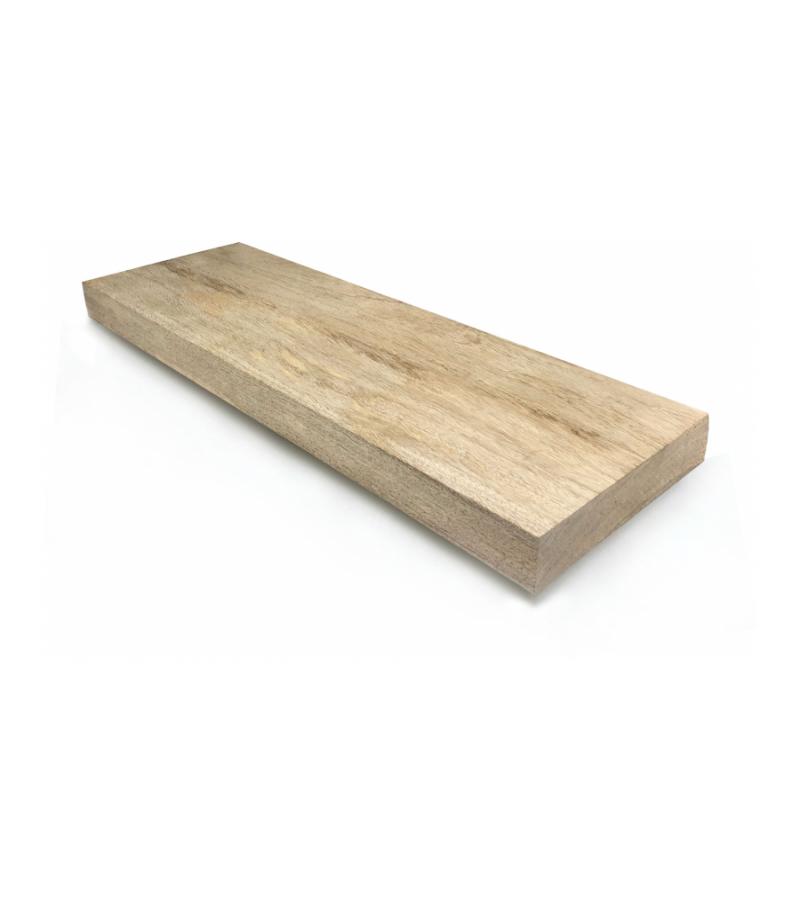 Mangohout plank recht 100 x 20 cm
