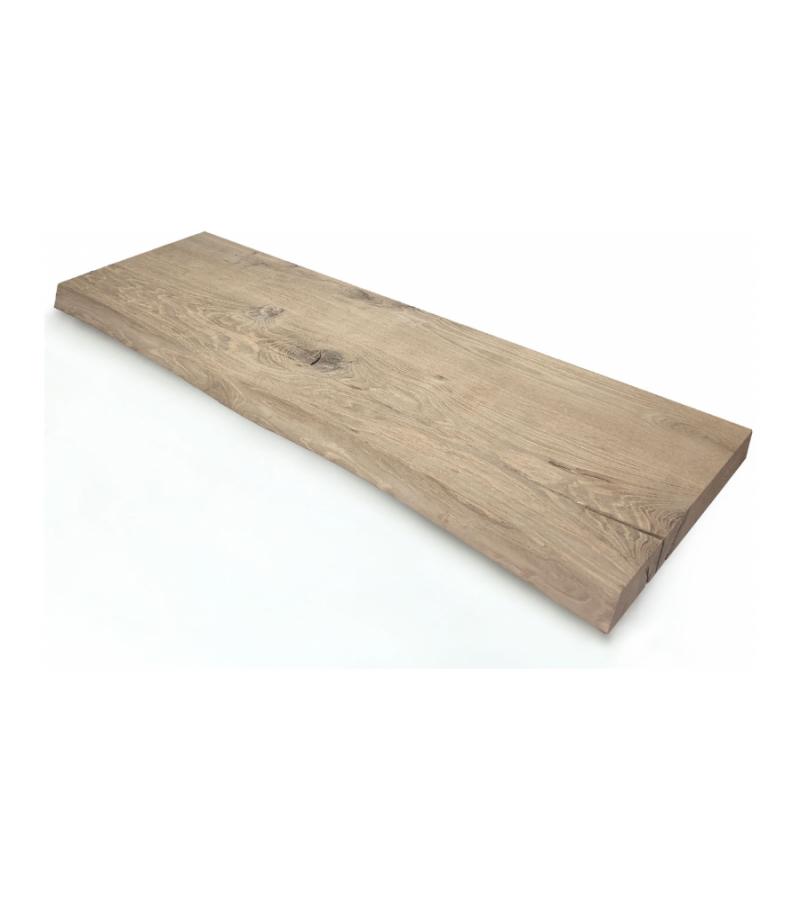 Oud eiken plank massief boomstam 60 x 20 cm