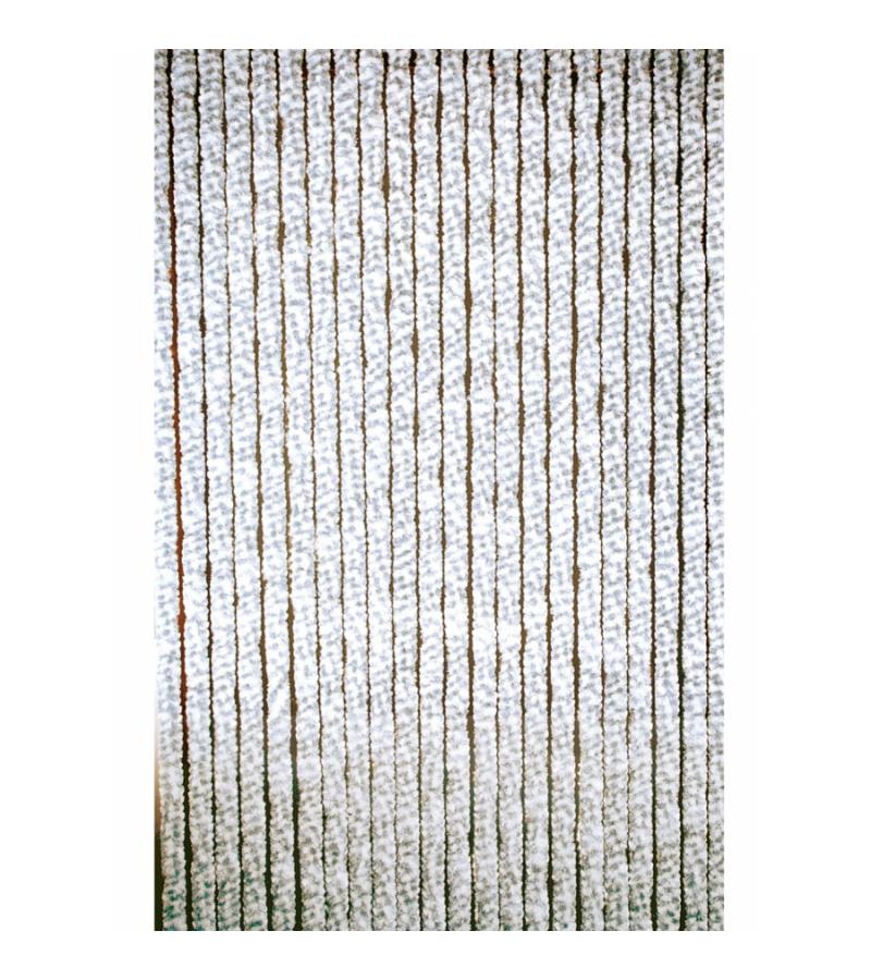 Kattenstaart gordijn grijs-wit 100x230cm