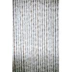 Kattenstaart gordijn grijs-wit 90x220cm