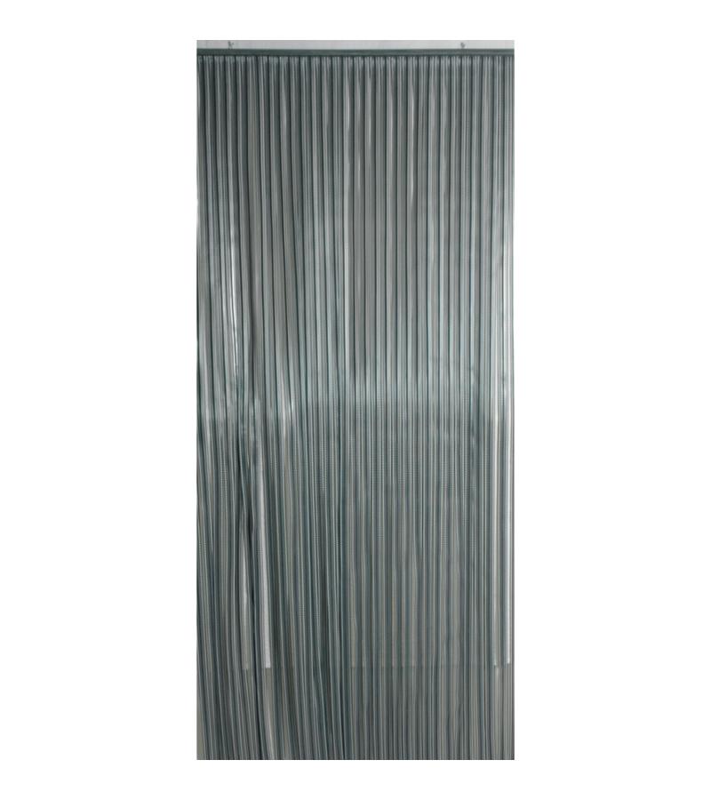 Vliegengordijn PVC grijs stroken 100x230cm