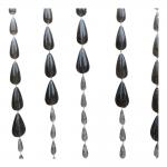 Vliegengordijn PVC kralen druppel zwart 90x200cm