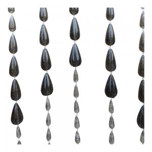 Dagaanbieding - Vliegengordijn PVC kralen druppel zwart 90x200cm dagelijkse aanbiedingen