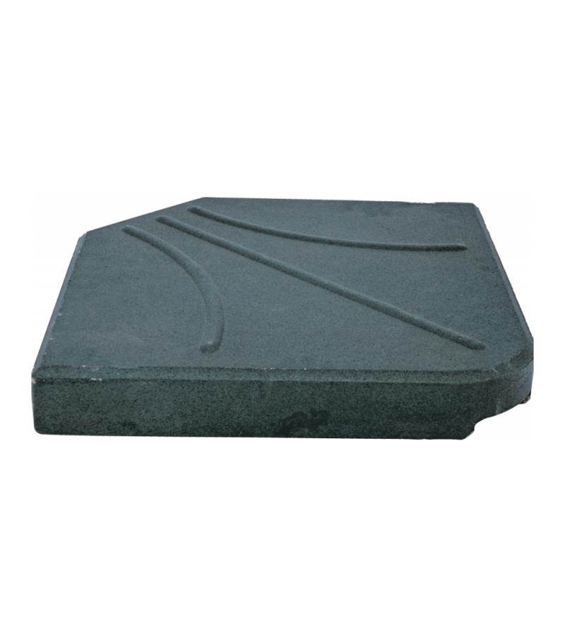 Kruisvoet betontegel 25 kg zwart