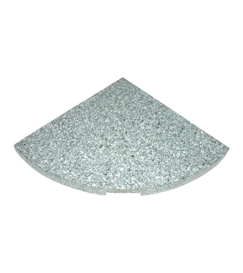 Kruisvoet graniettegel 25 kg grijs