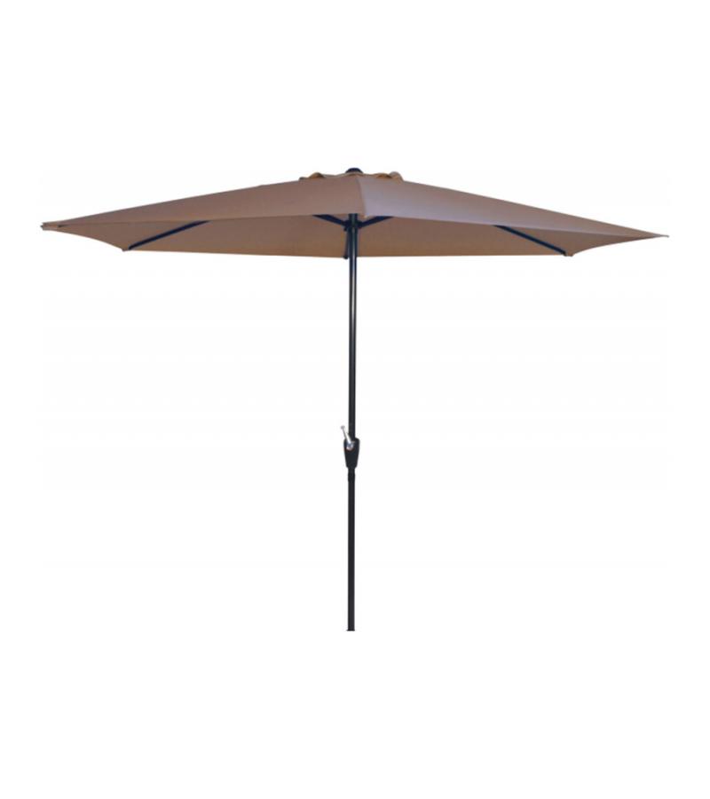 Stokparasol Gemini 300 cm taupe